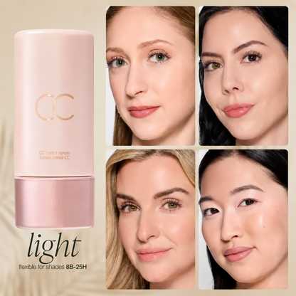 CC Color-Correcting Tinted Serum - Lightweight,Shade-Adaptive Coverage with 24H Hydration &16H Waterproof Wear