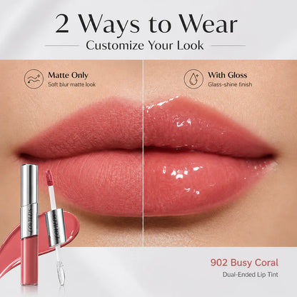 LOVILDS — Dual-Ended Liquid Lipstick with Velvet Matte Color and Glossy Shine