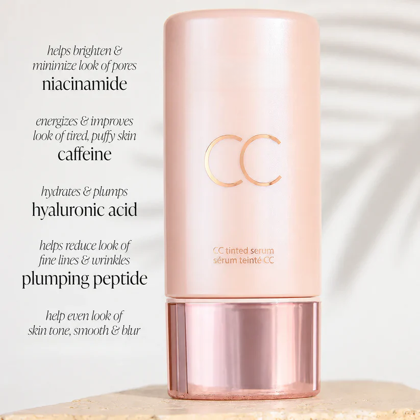 CC Color-Correcting Tinted Serum - Lightweight,Shade-Adaptive Coverage with 24H Hydration &16H Waterproof Wear
