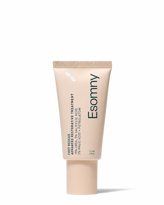 Esomny™ Foot Rescue Ointment Dry, Rough, Cracked Feet? Give Them the Overnight Rescue They Need.