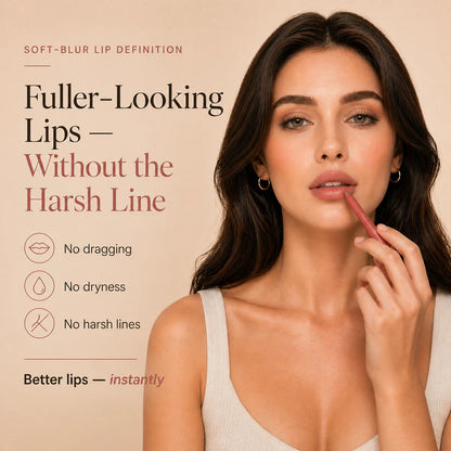 Fuller-Looking Lips,Without the HarshLiner Look.